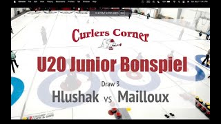 Curlers Corner U20 Bonspiel  Draw 3 [upl. by Annert]