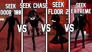 DOORS SEEK CHASE VS 6 DIFFERENT SEEK CHASES DOORS Comparison [upl. by Wernda915]