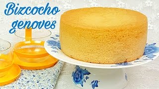 Bizcocho genovés  receta clásica  Mi tarta preferida [upl. by Aneez869]