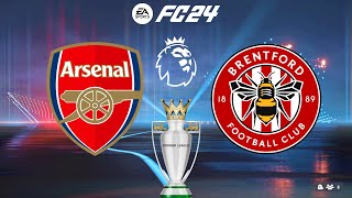 FC 24  Arsenal vs Brentford  202324 English Premier League Season  PS5™ Gameplay [upl. by Ramhaj411]