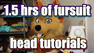 How to make a fursuit head from start to finish  Mastercut [upl. by Eihpos]