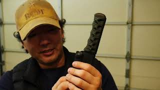 Review of Jee Innovations Frogskin built on Customized Cold Steel SRK US Navy SEALs BUDS Knife [upl. by Bruell]