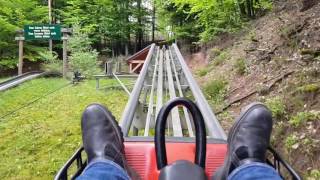 KurpfalzCoaster Onride Kurpfalzpark Wachenheim [upl. by Lahcim]