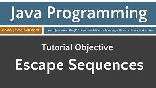 Learn Java Programming  Escape Sequences [upl. by Eniamzaj]