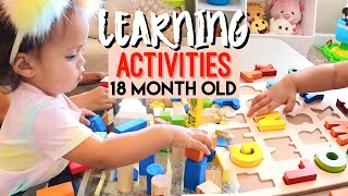 Toddler Learning Activities for 1824 Month Old  18 months baby activities [upl. by Hightower308]