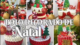 OS MAIS LINDOS BOLOS DE NATAL BOLO NATALINO DECORADOnatal christmas bolo like [upl. by Pelson882]