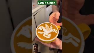 coffee design and coffee maker coffeelatte coffeeart coffee [upl. by Grant813]