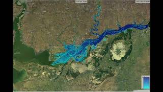 Worst case model of a dam break at the Nova Kakhovka dam [upl. by Shamus]