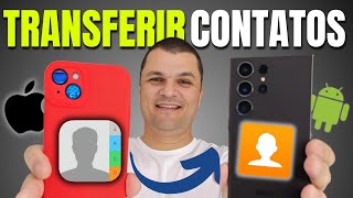 COMO TRANSFERIR TODOS OS CONTATOS DO IPHONE PARA CELULAR ANDROID SEM PERDER NADA [upl. by Parette127]