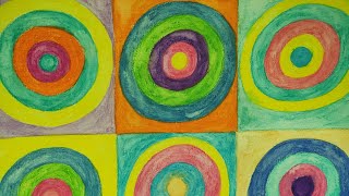 Paint like Kandinsky Circles  دوائر كاندينسكي [upl. by Niasuh]