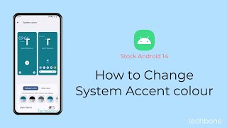 How to Change System Accent Colour Android 14 [upl. by Alenas]