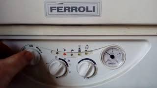 Ferroli F24 boiler central heating ignition working after reset [upl. by Thanh]