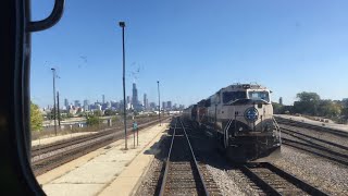 Metra BNSF Racetrack cab car ride from Aurora to CUS 101318 [upl. by Disini]