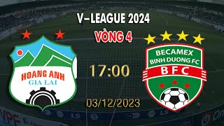 🔴BÌNH LUẬN TRỰC TIẾP HAGL vs BÌNH DƯƠNG VÒNG 4 VLEAGUE 2024 [upl. by Yerhcaz]