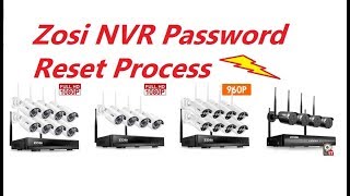 Zosi NVR Password Reset Process [upl. by Benton498]