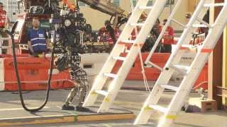 DARPA Robotics Challenge Trials Day One Wrap [upl. by Ijic]