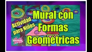 DIY Arte Con Formas Geométricas Para NiñosArt With Geometric Shapes For Children [upl. by Marozik]