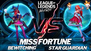 Bewitching VS Star Guardian Miss Fortune  Skins Comparison  Wild Rift [upl. by Farnham]