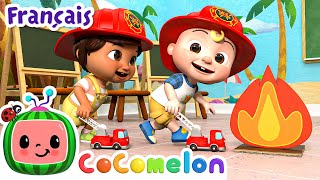 La chanson des pompiers  CoComelon en Français  Chansons pour bébés [upl. by Elcarim]