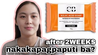 CB KOJIC ACID SOAP INTENSIVE WHITENING FOR MEN AFTER 2WEEKS REVIEW  COSMI BEAUTII [upl. by Nilkcaj]