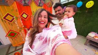 Asher ki FIRST HOLI with FAMILY [upl. by Mitinger]