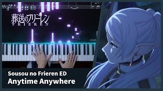 Sousou no Frieren ED  quotAnytime Anywherequot  Piano Cover Sheets amp Visualizer  milet [upl. by Aric]