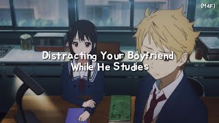 Distracting Your Boyfriend While He Studies M4F slightly tsundere teasing kisses ASMR RP [upl. by Hilliary]