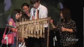 HD FANCAM Lee Minho plays Angklung [upl. by Ahsrat]