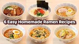 6 Easy Ways to Make Japanese Homemade Ramen  Revealing Secret Recipes [upl. by Drofnats]