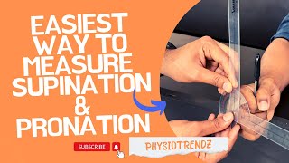 Goniometer measurement for Forearm Supination amp Pronation [upl. by Akerue69]