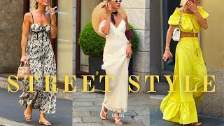 Milan’s Refined Street Style Chic and Elegant Summer Outfits•Luxurious Simplicity [upl. by Ziana]