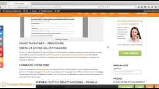 Come fare disdetta Fastweb  Disdire contratto ADSL o Fibra [upl. by Maitund]