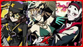 All NEW Characters All Out Attacks  Persona 5 The Phantom X [upl. by Lihas]