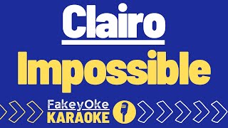 Clairo  Impossible Karaoke [upl. by Schramke134]