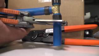 How to cut pex tube and remove copper rings [upl. by Maridel]