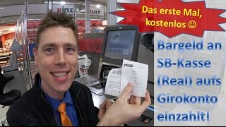 Number26DOKU Bargeld an SBKasse RealMarkt auf Girokonto eingezahlt [upl. by Hall363]