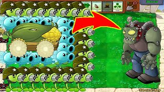 Plants Vs Zombies Hack  Snow Pea  Gatling Pea  Cob Cannon Vs DrZomboss All Zombies Battlez [upl. by Cavanagh]