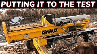 28 TON DeWalt FIREWOOD SPLITTER [upl. by Bellanca118]