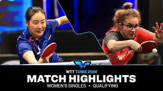 Ioana Singeorzan vs Yoo Siwoo  WS QUAL  WTT Contender Tunis 2024 [upl. by Kayle]