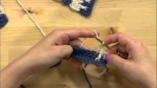 Checkerboard Squares  How to Crochet a Scarf [upl. by Eesac]