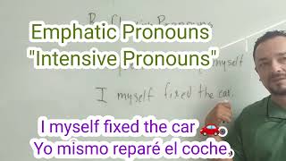 Reflexive Pronouns quotIntensive Pronouns [upl. by Adan479]