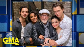 Steven Spielberg shares behind the scenes footage of ‘West Side Story’ remake l GMA [upl. by Ellennahc]