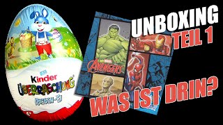 kinder Überraschung ® Riesen Ei mit Marvel © Avengers Figur  Welcher Superheld ist drin  Teil 1 [upl. by Lucius]