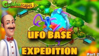 Aliens Arrived in Gardenscapes 😱 Expedition to A UFO Base  All Chests and Collectables  Part 2 [upl. by Nogaem868]