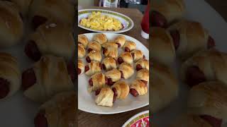 Pigs in a blanket first timer food [upl. by Ailalue667]