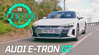 Audi etron GT Review 060mph ¼ Mile Tech Ride Handling  Top Gear Tested [upl. by Alli]