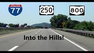 I 77 US 250 SR 800 Dover to Uhrichsville Ohio [upl. by Ocsirf]