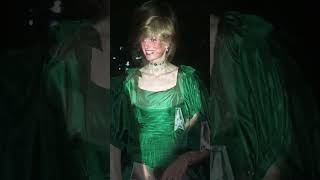 In February 1981 Diana wore a green taffeta gown with Collingwood jewelry for her engagement photos [upl. by Sarson]