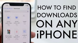 How To Find Downloads On Your iPhone 2021 [upl. by Ecirtaed457]