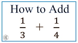 How to Add 13 Plus 14 adding fractions [upl. by Yttocs]